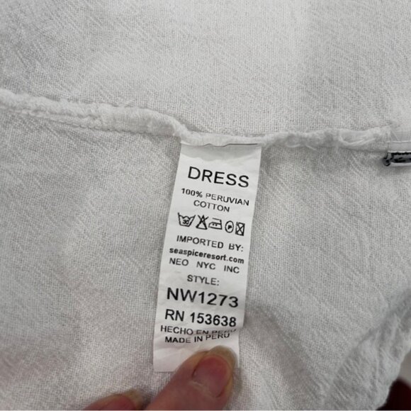 Seaspice Bohemian Peruvian Cotton Halter Dress - Picture 15 of 15